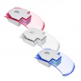 Transparent 1200 DPI USB Wired Colorful Llight LED Optical Mouse for PC Office Laptop