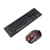 Wireless Keyboard & Mouse Set Smart Power-saving Keyboard Office Multimedia Computer PC Accessories with USB Receiver